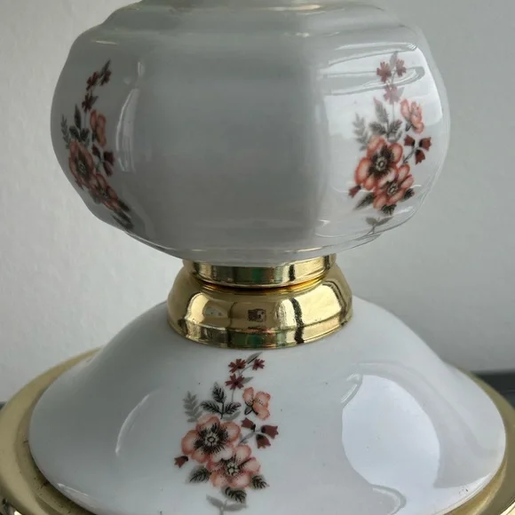 Vintage Floral Glass Touch Lamp in Tiffany Style - 1980s - Picture 4 of 13